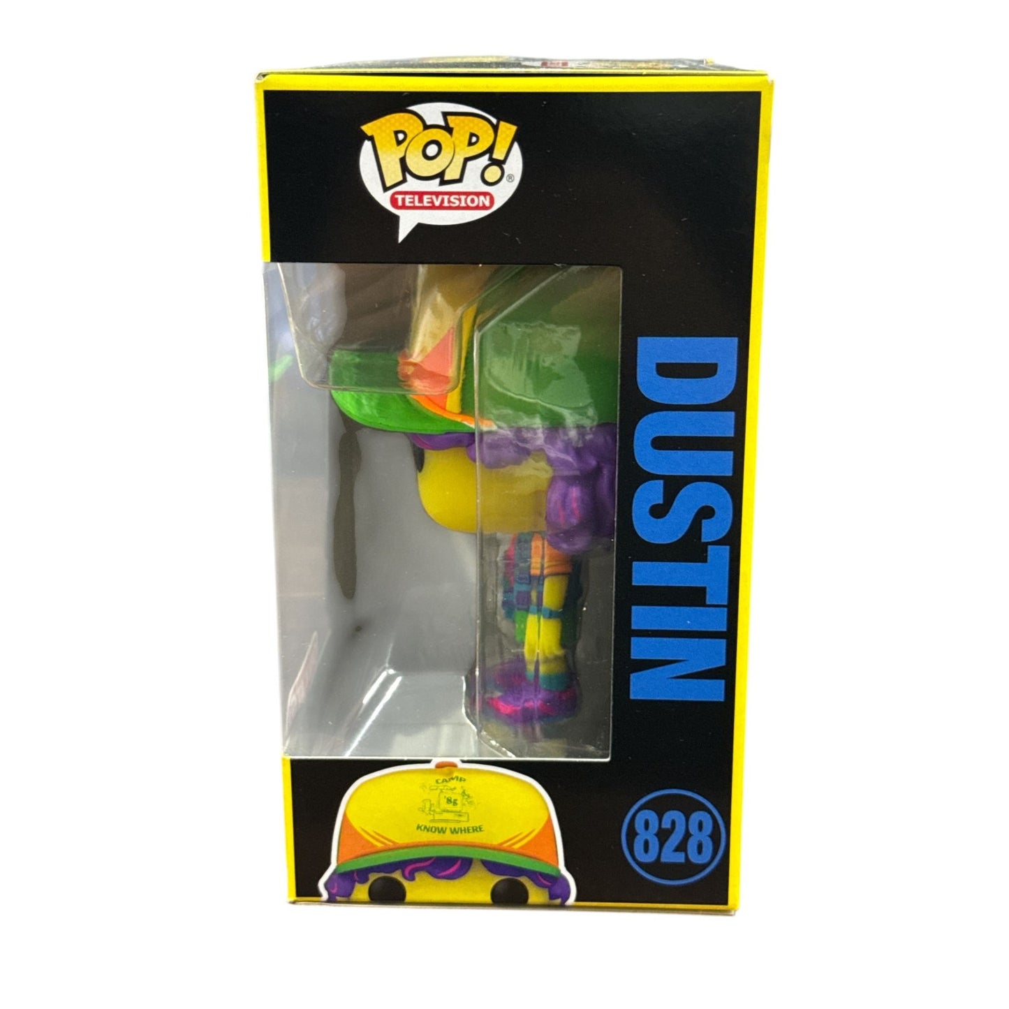 Funko Pop Television Stranger Things Dustin Vinyl Figure #828 Exclusive WITH PROTECTOR
