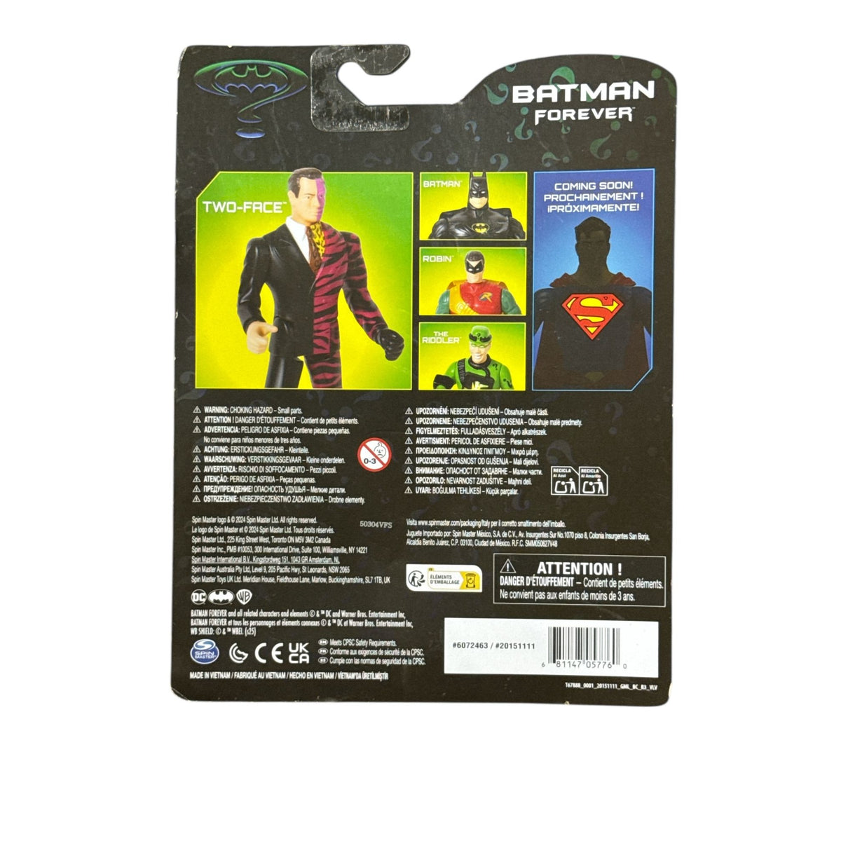 Batman Forever Two-Face Action Figure DC Retro Collection 4" New Sealed