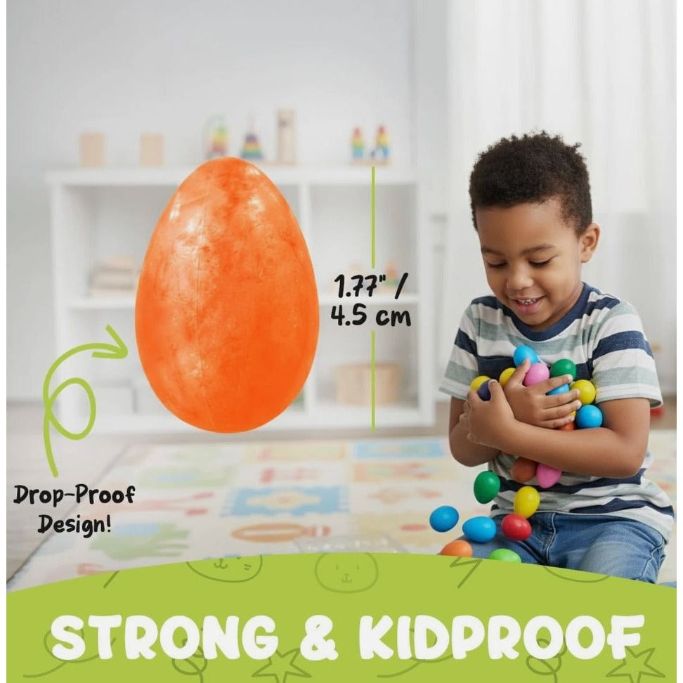 Set of 2 Tiny Geeks Palm Egg Crayons 12 Colors Non-Toxic For Toddlers & Kids Easy Grip Art Set