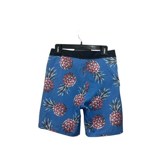 Rip Curl Boys Pineapple Print Blue Boardshorts Size 16 NEW
