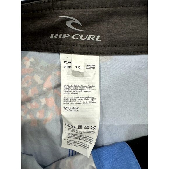 Rip Curl Boys Pineapple Print Blue Boardshorts Size 16 NEW