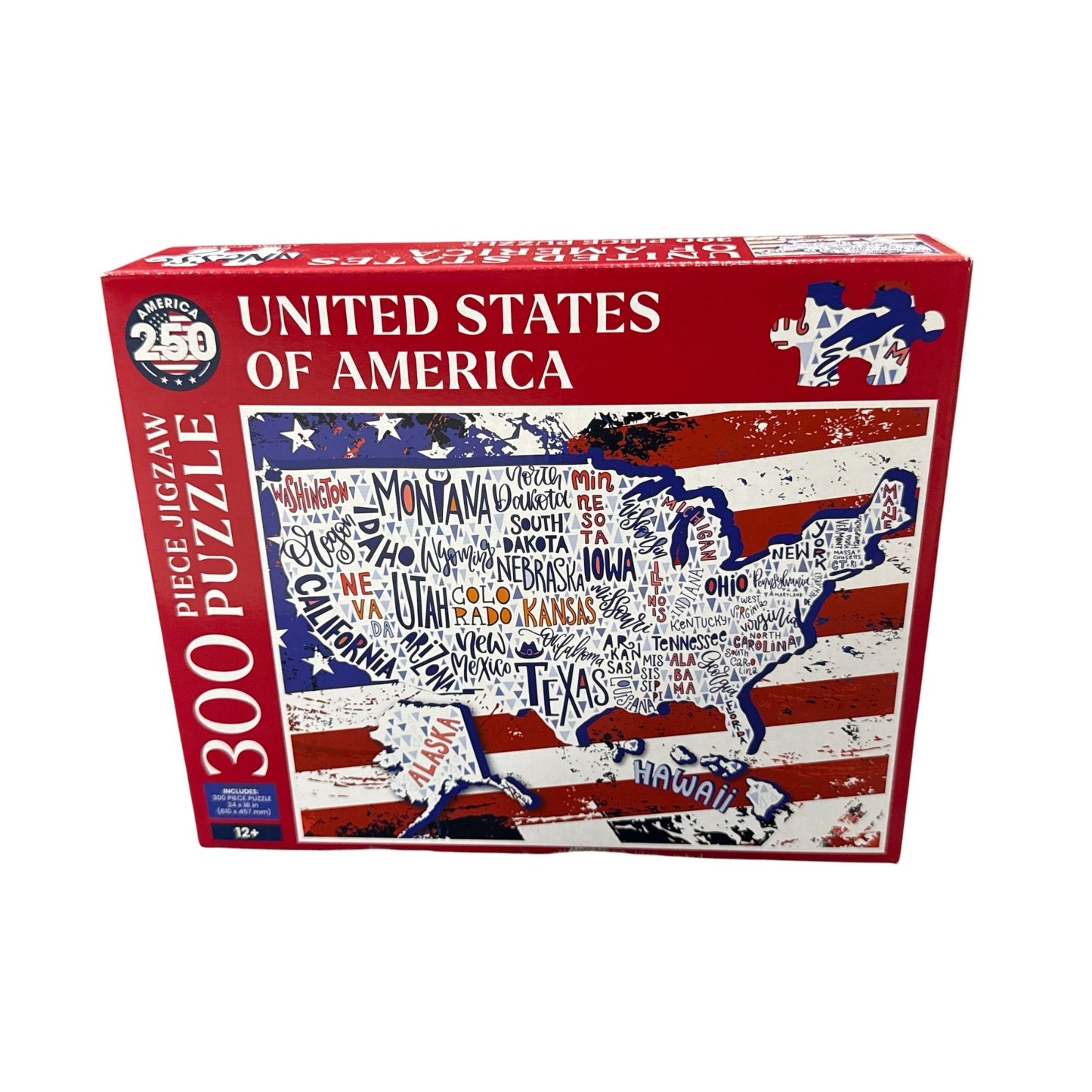 Patriotic Gift Set Bundle With Tote, Teddy Bear Mug, Puzzle, Candles, Towels, Hair Clips, Ribbon Bow & Shell Plates