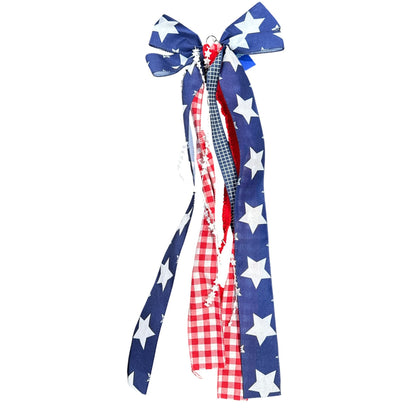 Patriotic Gift Set Bundle With Tote, Teddy Bear Mug, Puzzle, Candles, Towels, Hair Clips, Ribbon Bow & Shell Plates