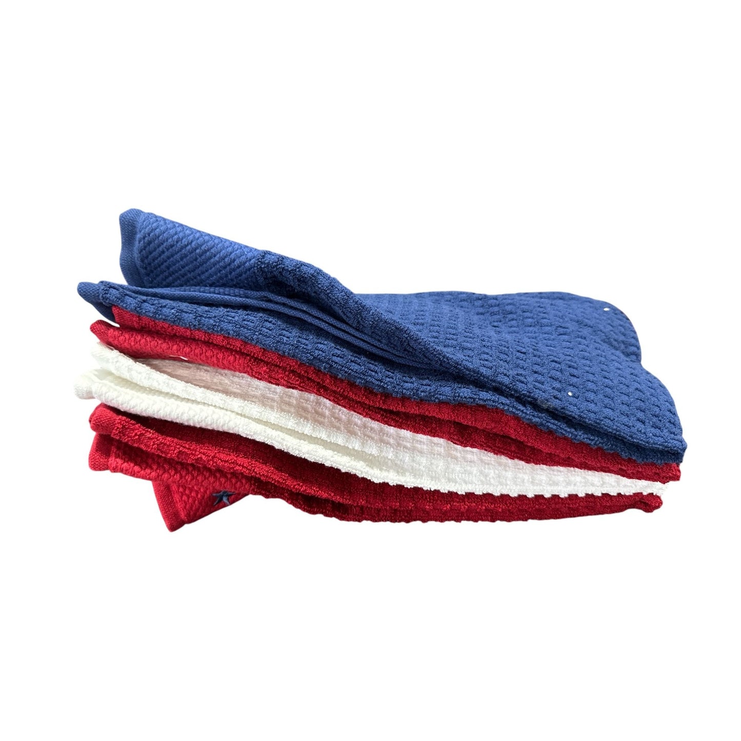 Patriotic Gift Set Bundle With Tote, Teddy Bear Mug, Puzzle, Candles, Towels, Hair Clips, Ribbon Bow & Shell Plates
