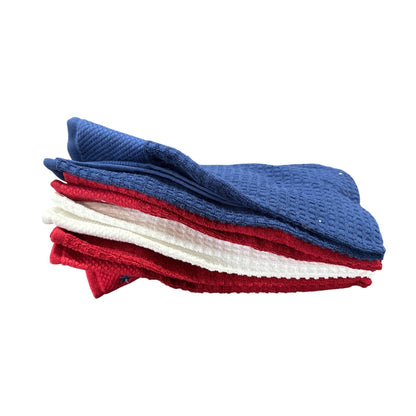 Patriotic Gift Set Bundle With Tote, Teddy Bear Mug, Puzzle, Candles, Towels, Hair Clips, Ribbon Bow & Shell Plates