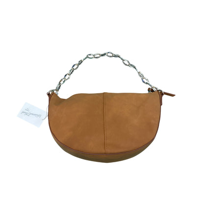 Universal Thread Brown Half-Moon Shoulder Bag With Chain Strap & Recycled Materials
