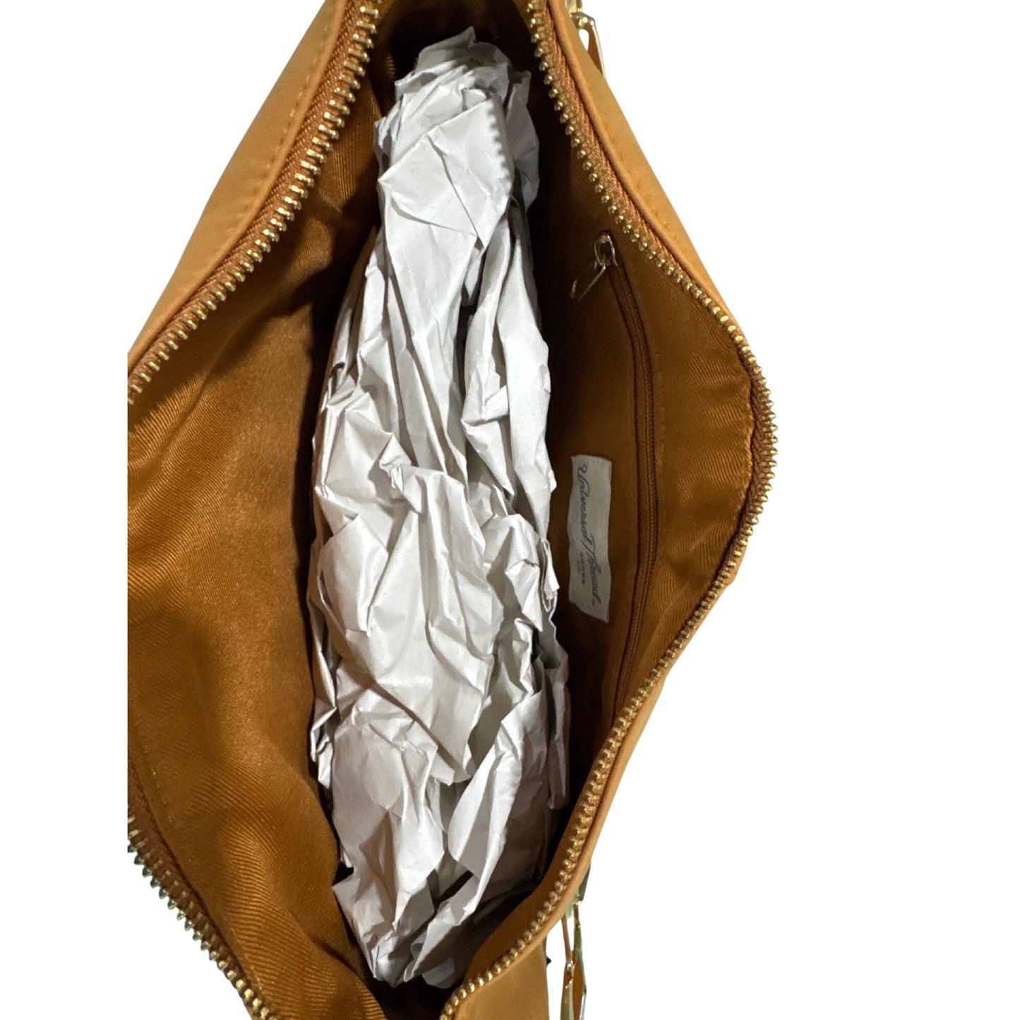 Universal Thread Brown Half-Moon Shoulder Bag With Chain Strap & Recycled Materials