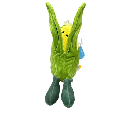 Giggle Scape Happy Corn Plush Toy With Legs - Smiling Face Design - Soft & Cuddly Fun For Kids