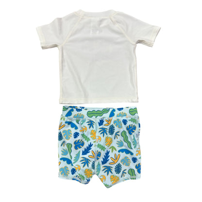 Tucker + Tate Baby Boys 2-Piece Swimwear Set With UPF 50+ Protection Tropical Print 9M