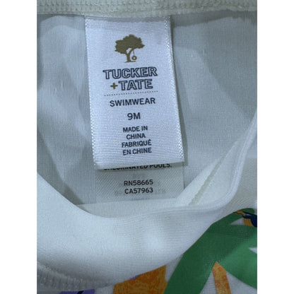 Tucker + Tate Baby Boys 2-Piece Swimwear Set With UPF 50+ Protection Tropical Print 9M