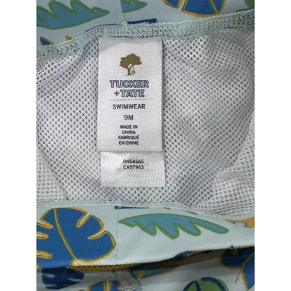 Tucker + Tate Baby Boys 2-Piece Swimwear Set With UPF 50+ Protection Tropical Print 9M