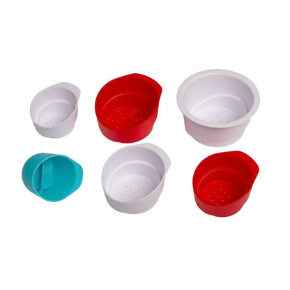 Ubbi Lighthouse Stacking Cups Bath Toy 6 Stackable Cups Dishwasher Safe Phthalate-Free 0M+