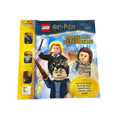 LEGO Harry Potter Magical Defenders Activity Book With 3 Minifigures Wands & Puzzles For Ages 6+