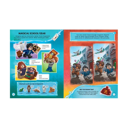 LEGO Harry Potter Magical Defenders Activity Book With 3 Minifigures Wands & Puzzles For Ages 6+