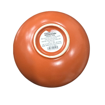 Room Essentials Round Terracotta Ceramic Decorative Vase 6" Round Modern Minimalist Design