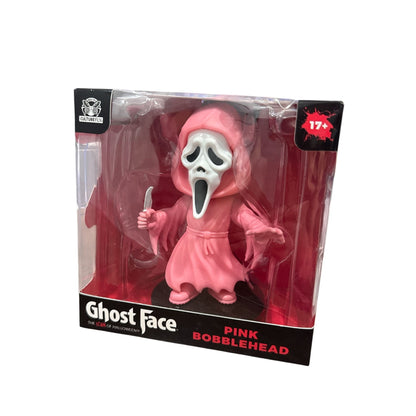 Ghost Face Pink Bobblehead By CultureFly Exclusive Stylized Art Collectible For Ages 17+