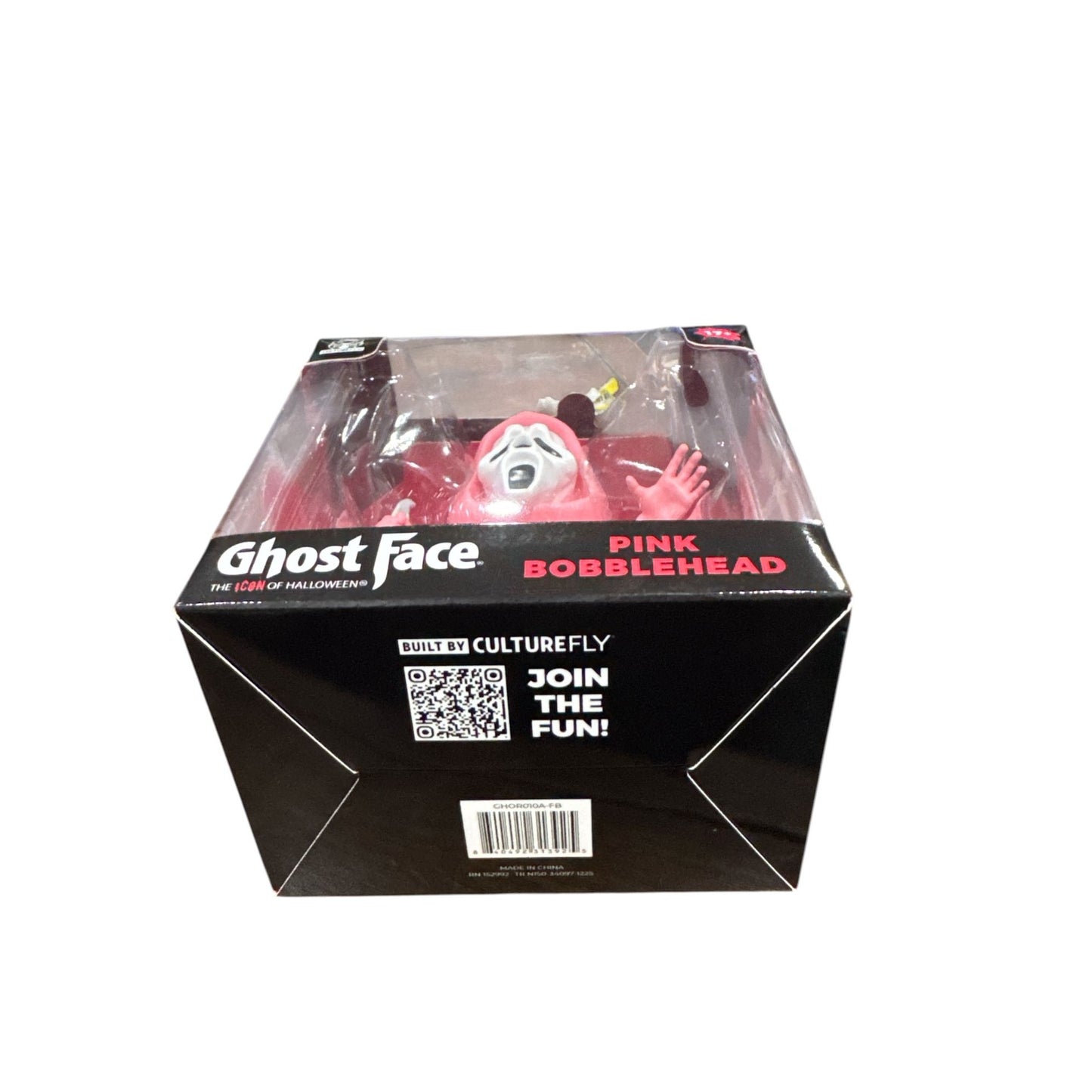 Ghost Face Pink Bobblehead By CultureFly Exclusive Stylized Art Collectible For Ages 17+
