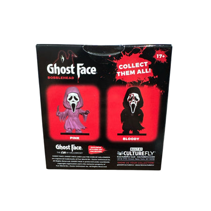 Ghost Face Pink Bobblehead By CultureFly Exclusive Stylized Art Collectible For Ages 17+