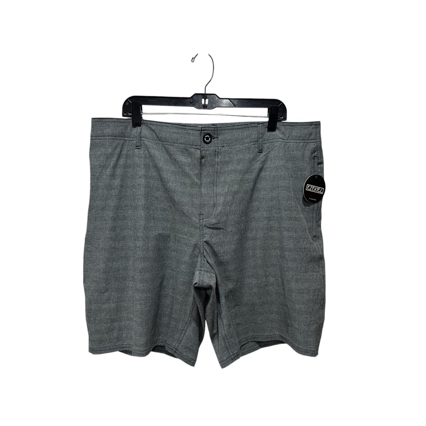 Ezekiel Mens Versa Boardshorts Gray Size 38 Plaid Polyester Blend Made In Bangladesh