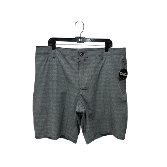 Ezekiel Mens Versa Boardshorts Gray Size 38 Plaid Polyester Blend Made In Bangladesh