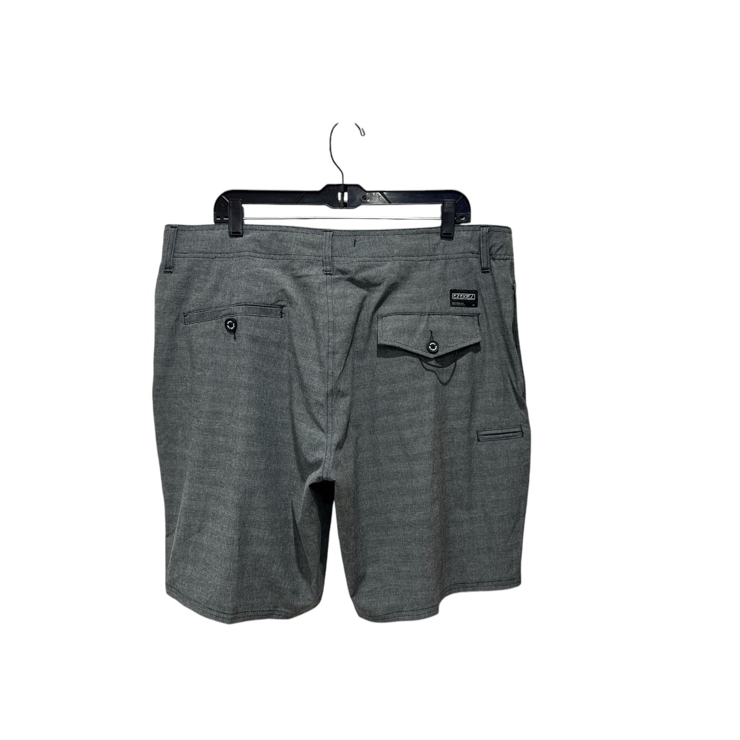 Ezekiel Mens Versa Boardshorts Gray Size 38 Plaid Polyester Blend Made In Bangladesh