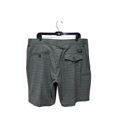 Ezekiel Mens Versa Boardshorts Gray Size 38 Plaid Polyester Blend Made In Bangladesh