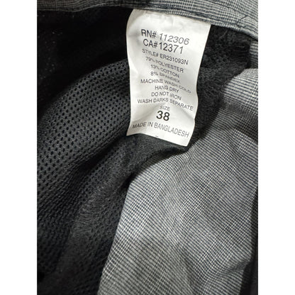 Ezekiel Mens Versa Boardshorts Gray Size 38 Plaid Polyester Blend Made In Bangladesh