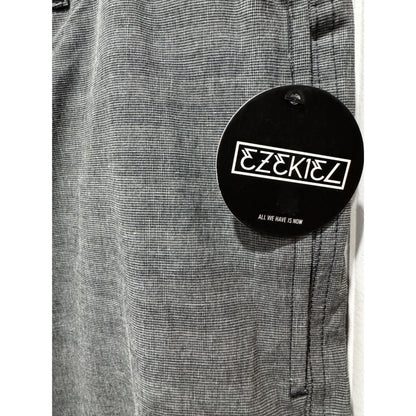 Ezekiel Mens Versa Boardshorts Gray Size 38 Plaid Polyester Blend Made In Bangladesh