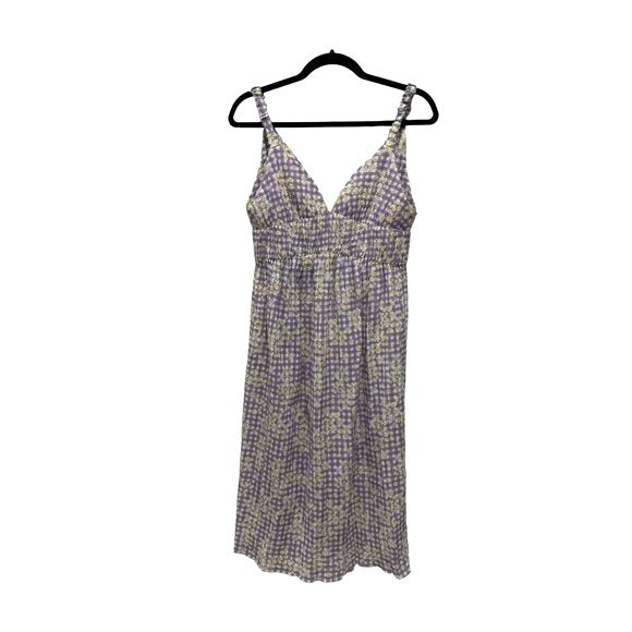LUSH Women's Lavender Gingham Dress SMALL