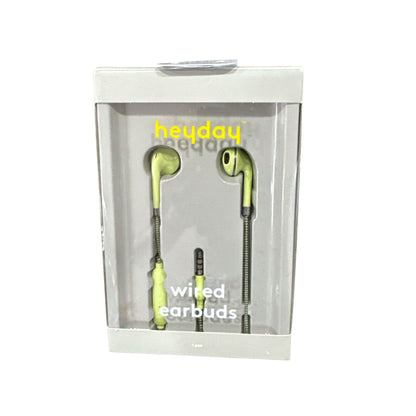 Heyday Wired Headphones, Wired Earbuds, 6 Ft Lightning Cable, Wall Charger, Earbud Case Cover & AirTag Holder Bundle