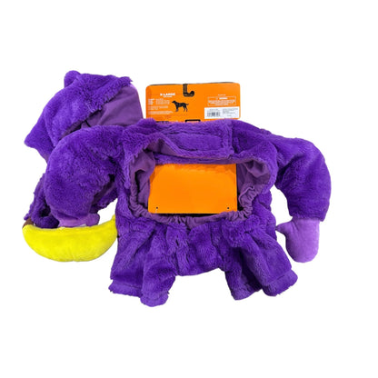 Hyde & Eek! Purple Gorilla Pet Costume XL With Hood & Toy