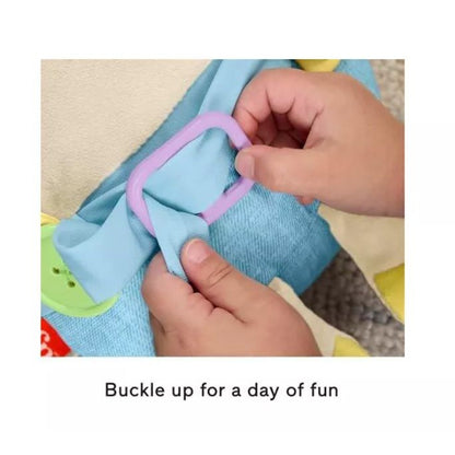 Learn-To-Dress Bunny Plush Toy By Fisher-Price For Ages 2+ With Buttons Zipper & Tying Practice