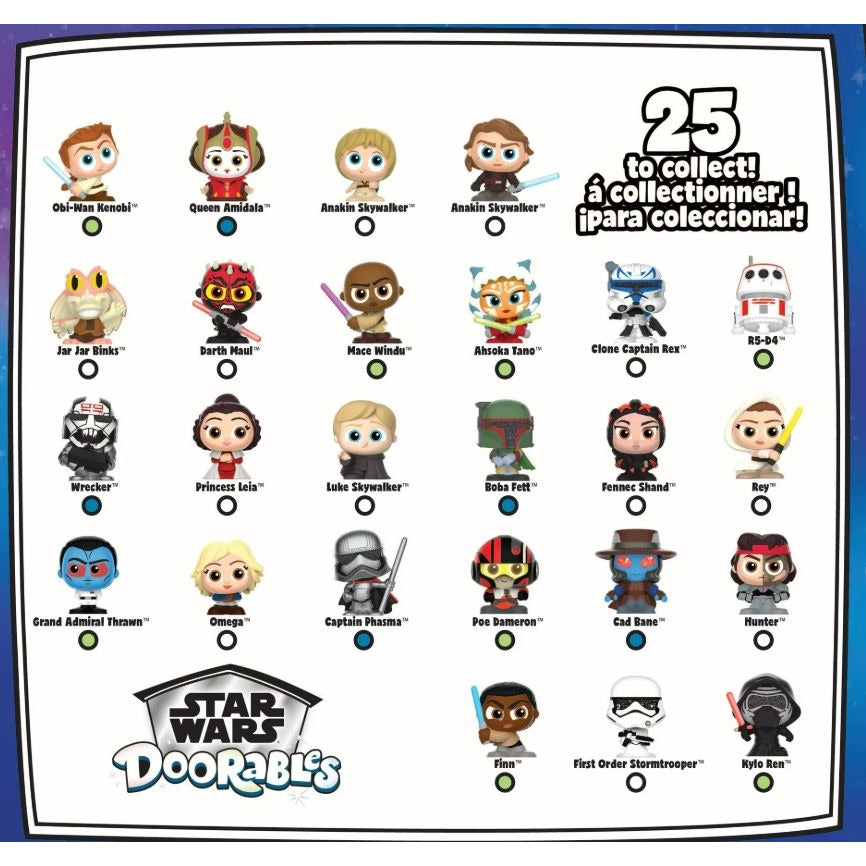 Disney Doorables Star Wars Series 2 Galaxy Peek 2-Pack 4 Figurines Each
