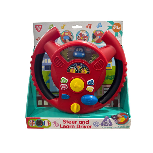 Steer And Learn Driver Toy For Toddlers 24+ Months With Lights, Sounds, Buttons & Educational Activities