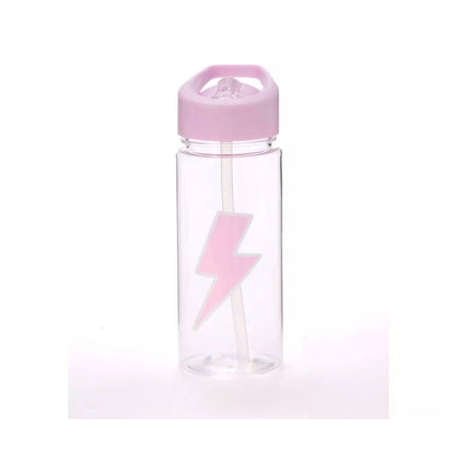 Sequin Lunch Bag With Water Bottle Holder & Insulation Pink & Purple Glitter Design