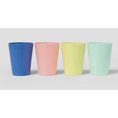 Sun Squad Set of 3 Multicolor BPA-Free Plastic Tumblers 12-Pack Dishwasher Safe 11.5 oz