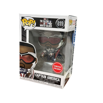 Funko Pop! Captain America #819 From The Falcon And The Winter Soldier Gamestop Exclusive