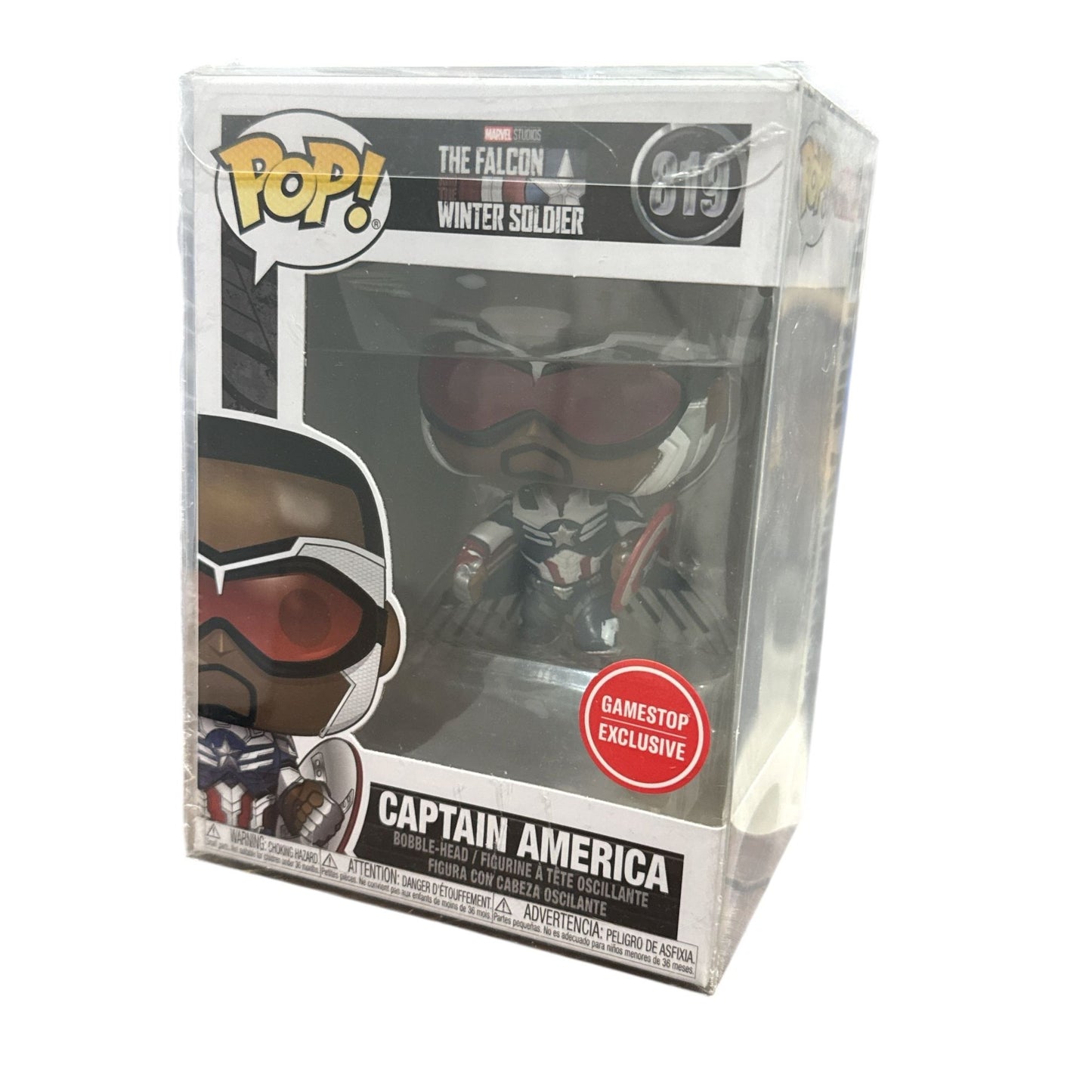 Funko Pop! Captain America #819 From The Falcon And The Winter Soldier Gamestop Exclusive