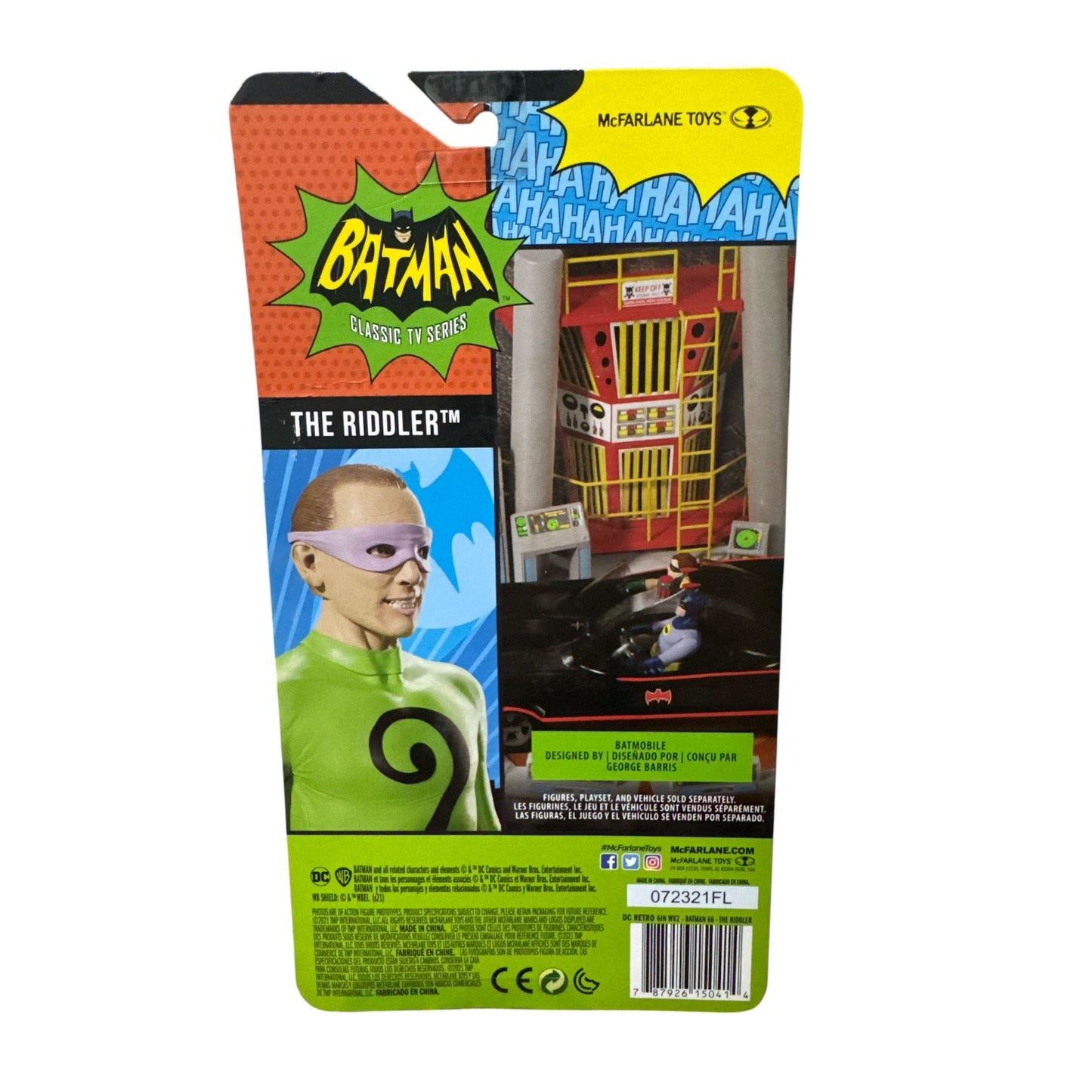 Batman Classic TV Series The Riddler Action Figure By McFarlane Toys 12+ New