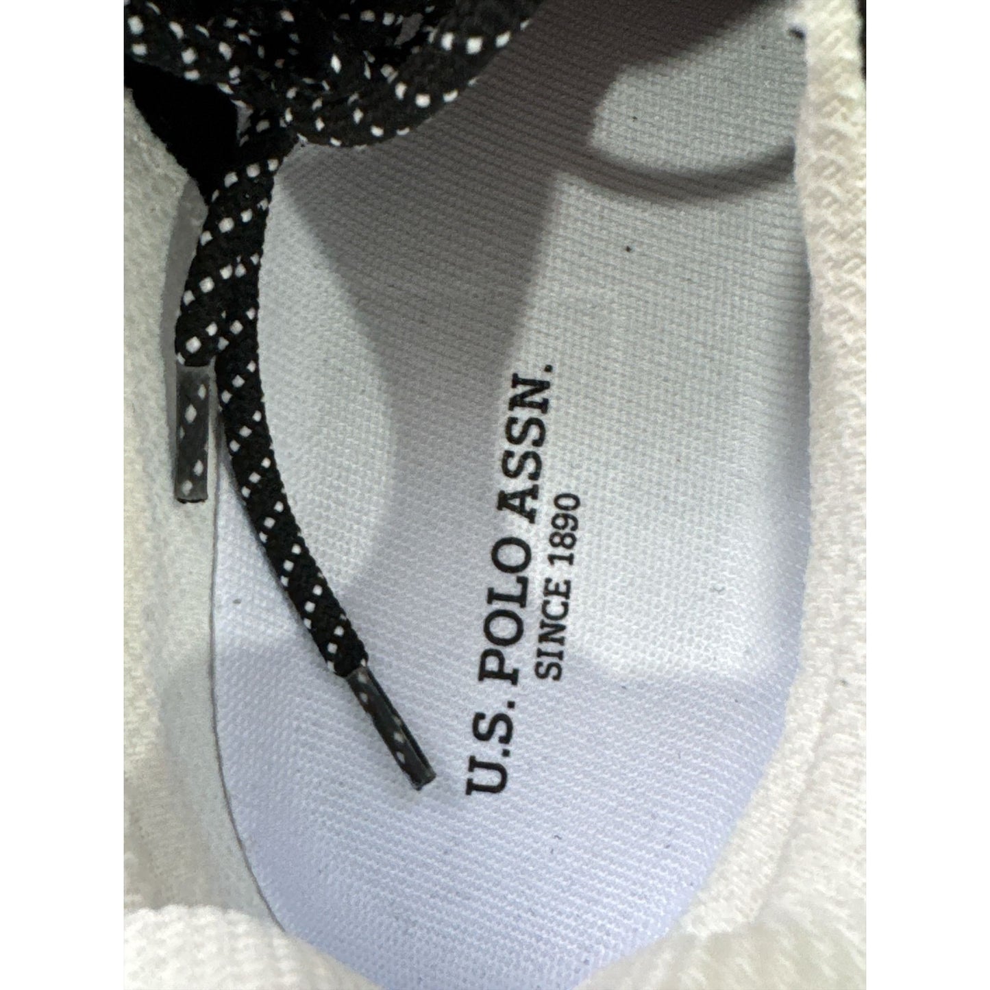 U.S. Polo Assn. Men's Black & Blue Athletic Sneakers, Lightweight Mesh Upper, Cushioned Sole, Lace-Up Style, Size 12M