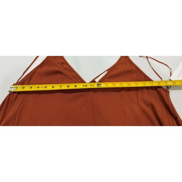 Treasure & Bond Rust Brown Sleeveless Midi Slip Dress XXL With Tags