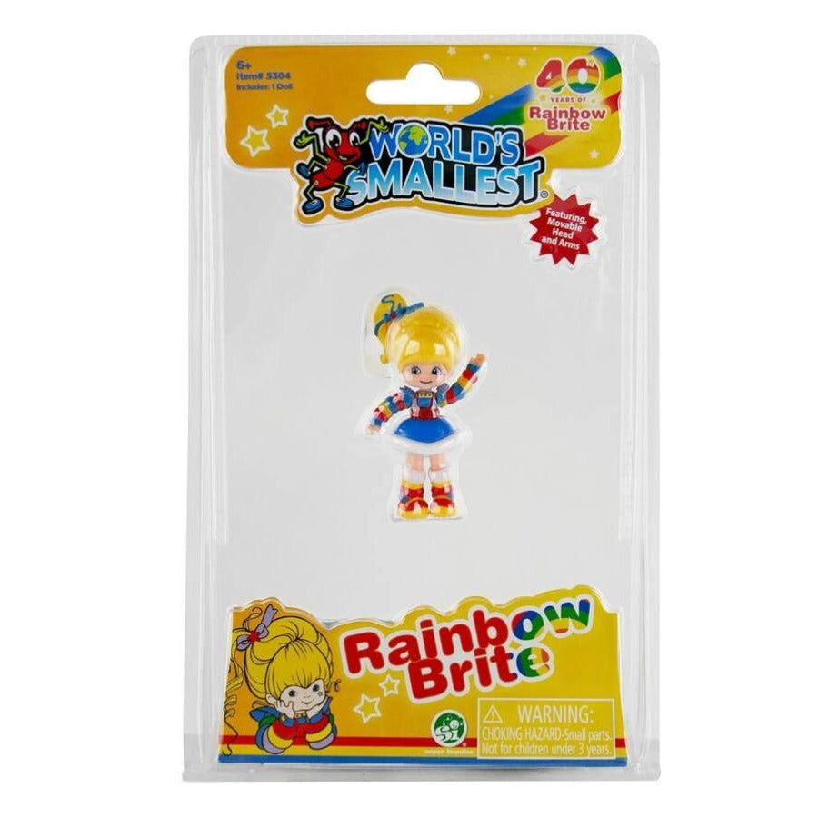 World's Smallest Rainbow Brite Miniature Doll With Moving Head And Arms