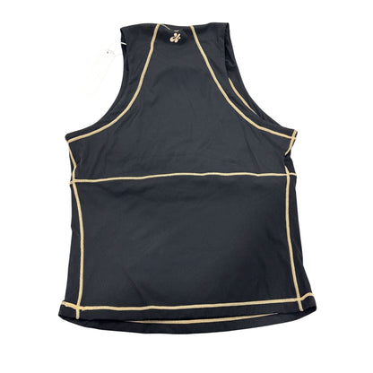 Underdays Black High-Neck Tank Top With Gold Stitching XS