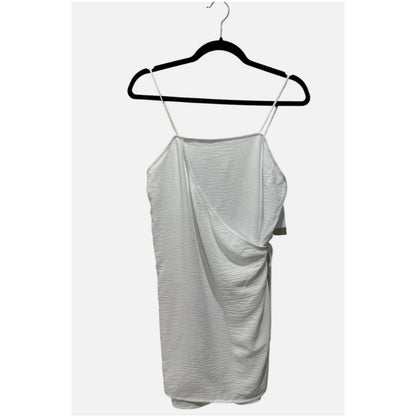 BP. White Draped Mini Slip Dress XXS Adjustable Straps