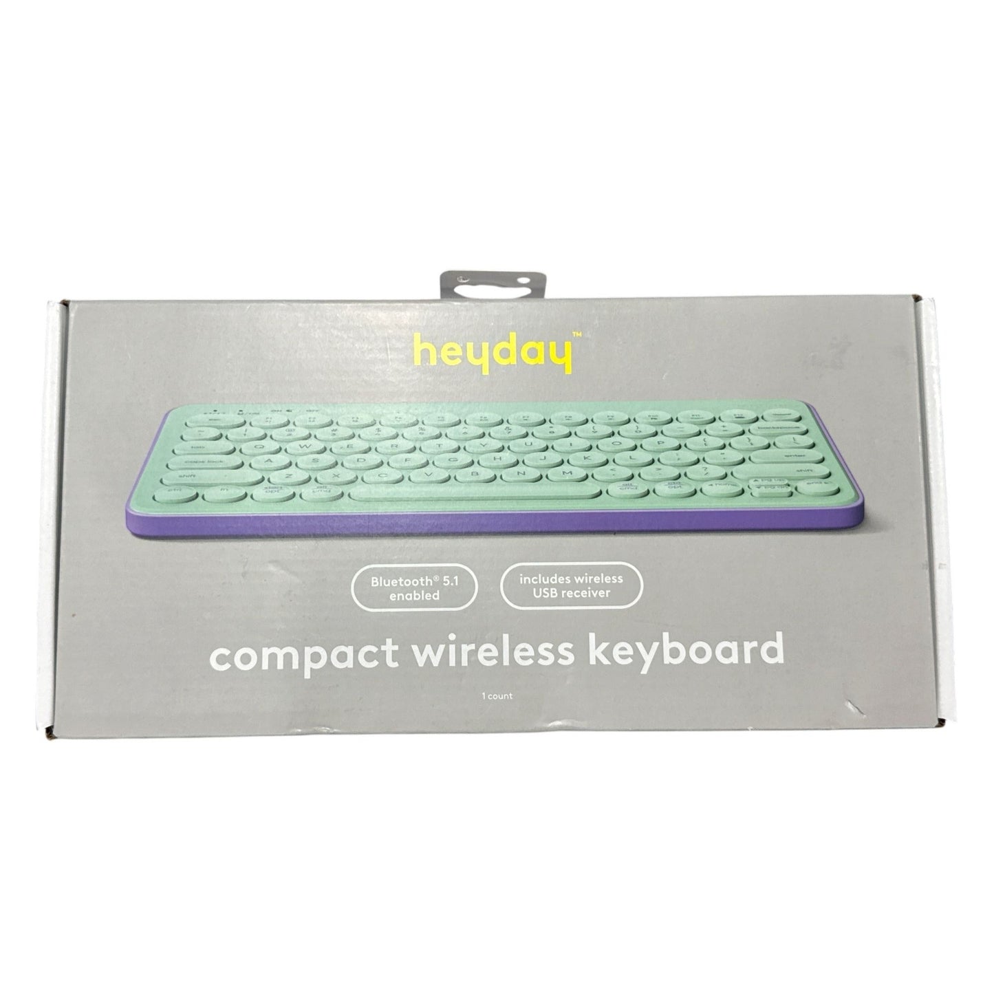 4pcs Heyday Wireless Keyboard, Mouse & Earbuds Bundle + Case-Mate Lip Gloss Holder Mint & Purple