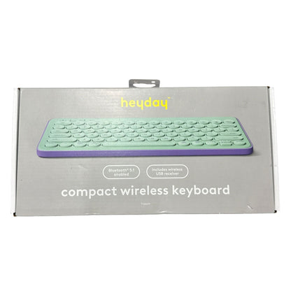 4pcs Heyday Wireless Keyboard, Mouse & Earbuds Bundle + Case-Mate Lip Gloss Holder Mint & Purple