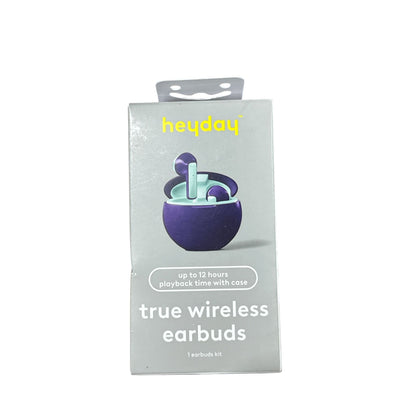 4pcs Heyday Wireless Keyboard, Mouse & Earbuds Bundle + Case-Mate Lip Gloss Holder Mint & Purple