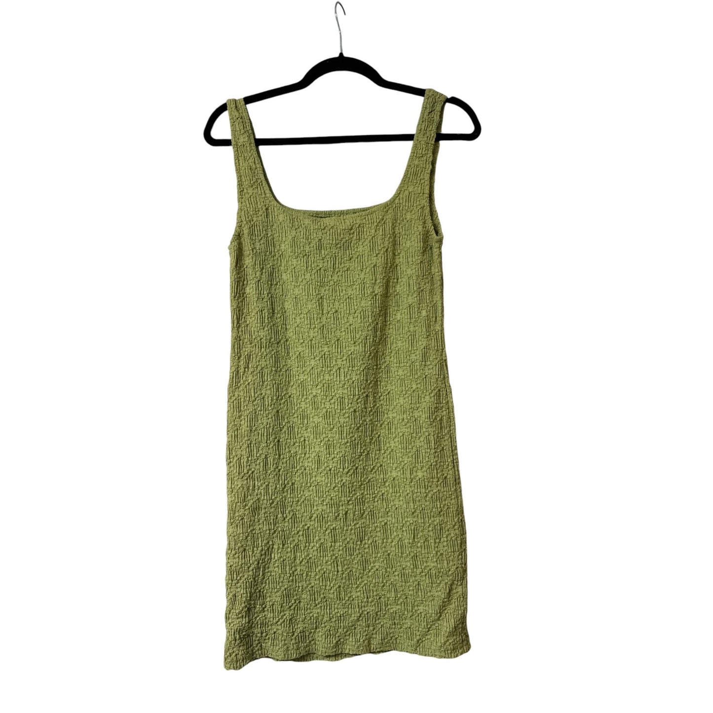 Elodie Citron Textured Sleeveless Mini Dress Nylon Blend Size L