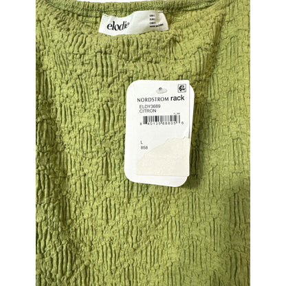 Elodie Citron Textured Sleeveless Mini Dress Nylon Blend Size L