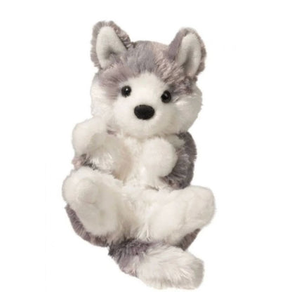 Douglas Cuddle Toy Husky Puppy Plush Stuffed Animal 7” Soft Gray & White